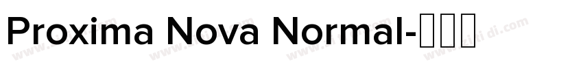 Proxima Nova Normal字体转换
